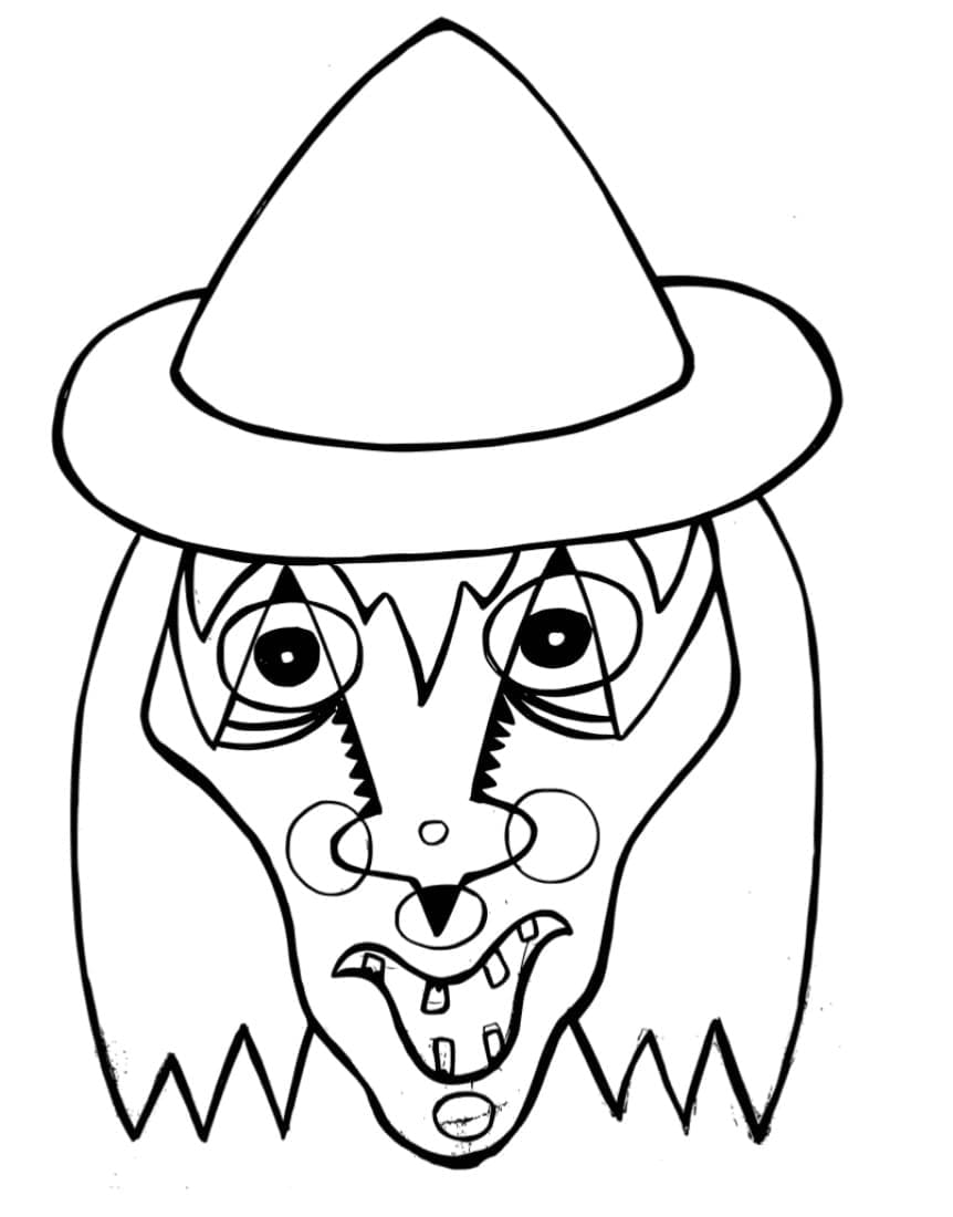 Witch Coloring Pages - ColoringAll