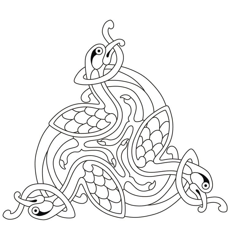 Wonderful Celtic Knots coloring page