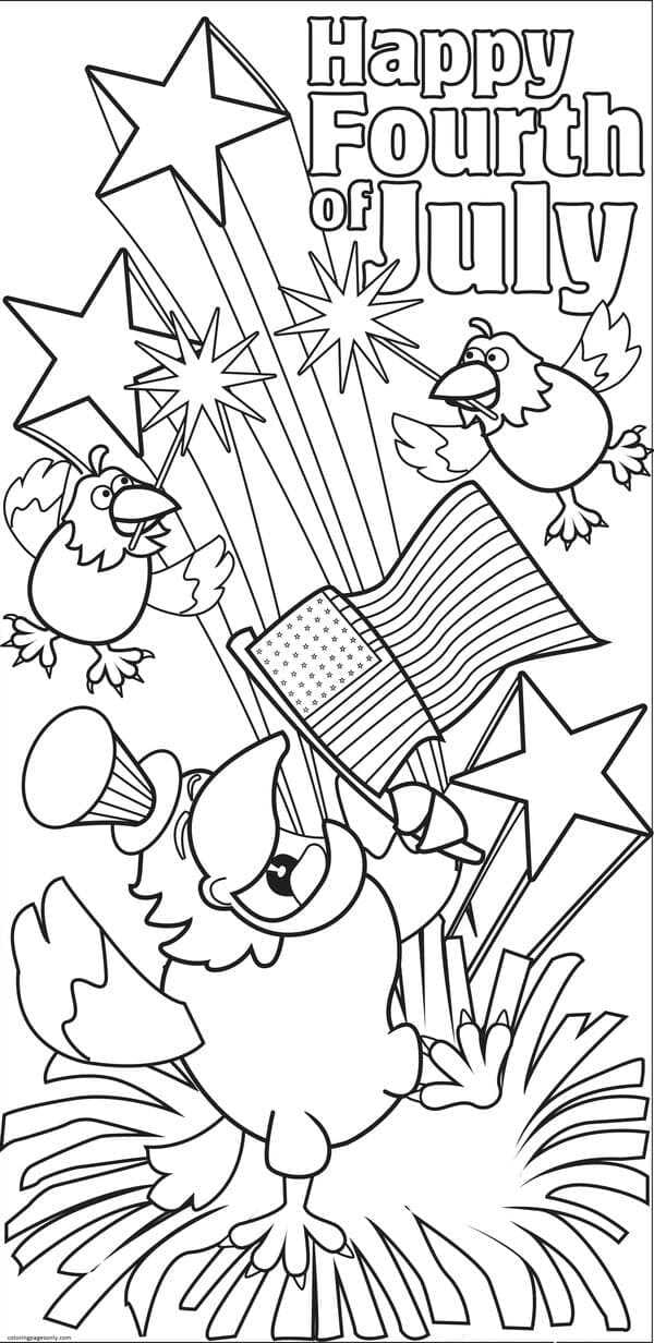 4th of July Image coloring page