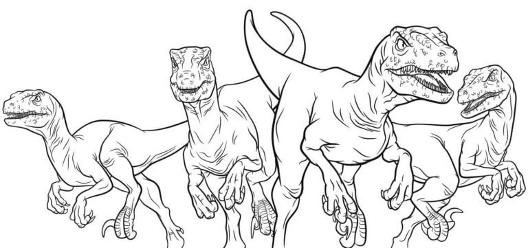 A Flock Of Velociraptors