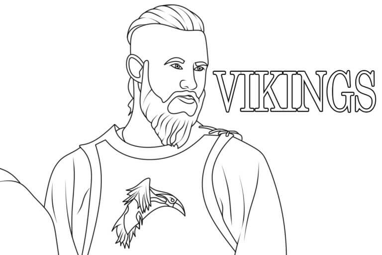 Basic Vikings coloring page