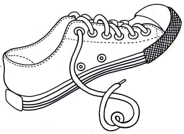 Canvas Sneakers coloring page