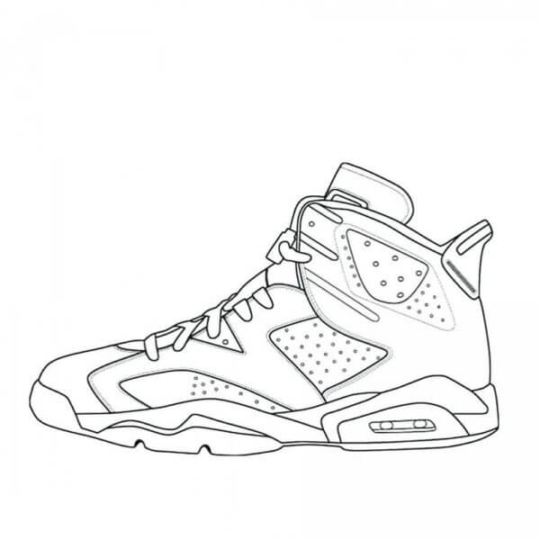 Casual Sports Sneakers coloring page