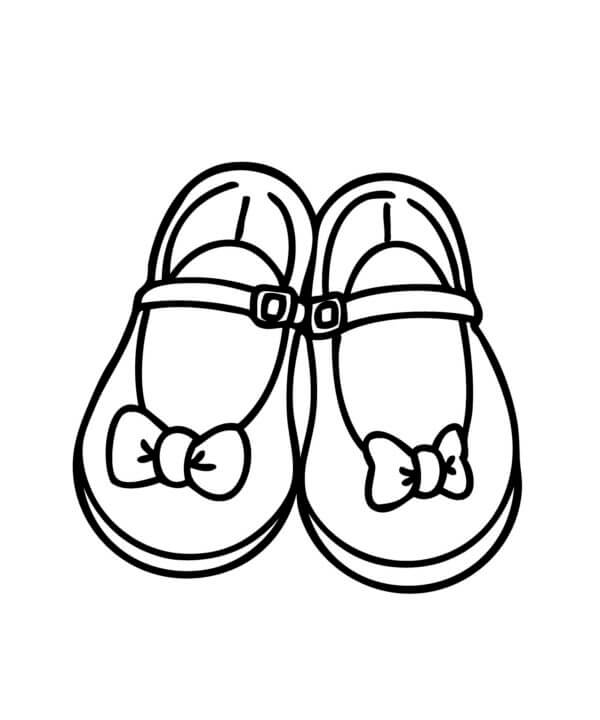 Children’s Sandals For Girls coloring page