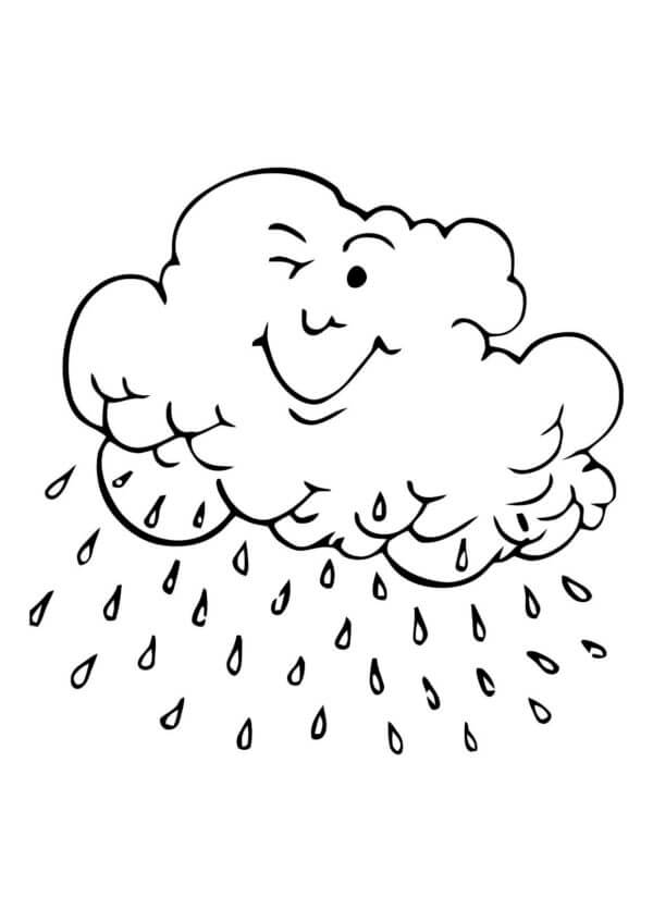 Cloud Sprinkles Drops coloring page