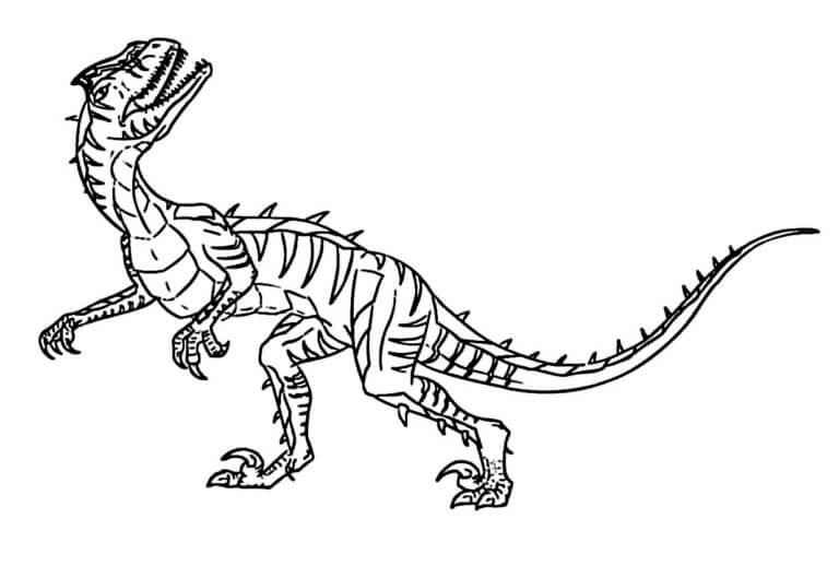 Dangerous Predator coloring page