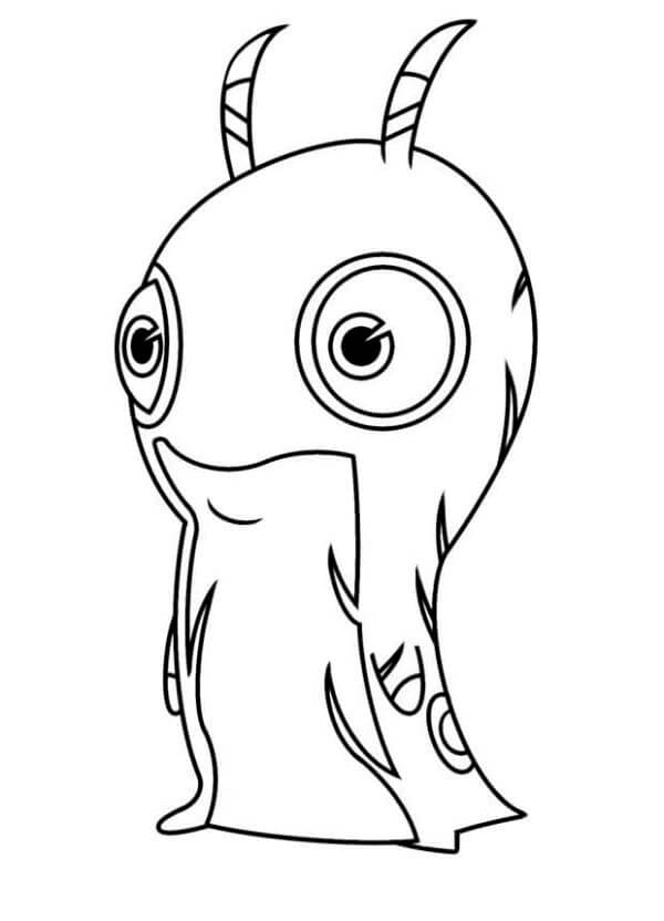 Eared Monster coloring page