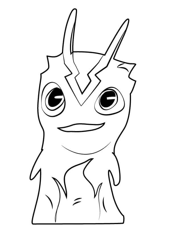 Everything Inside Slug is Burning With Fire coloring page