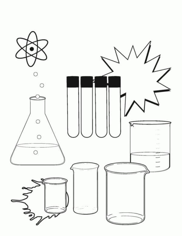 Experiment Accessories coloring page