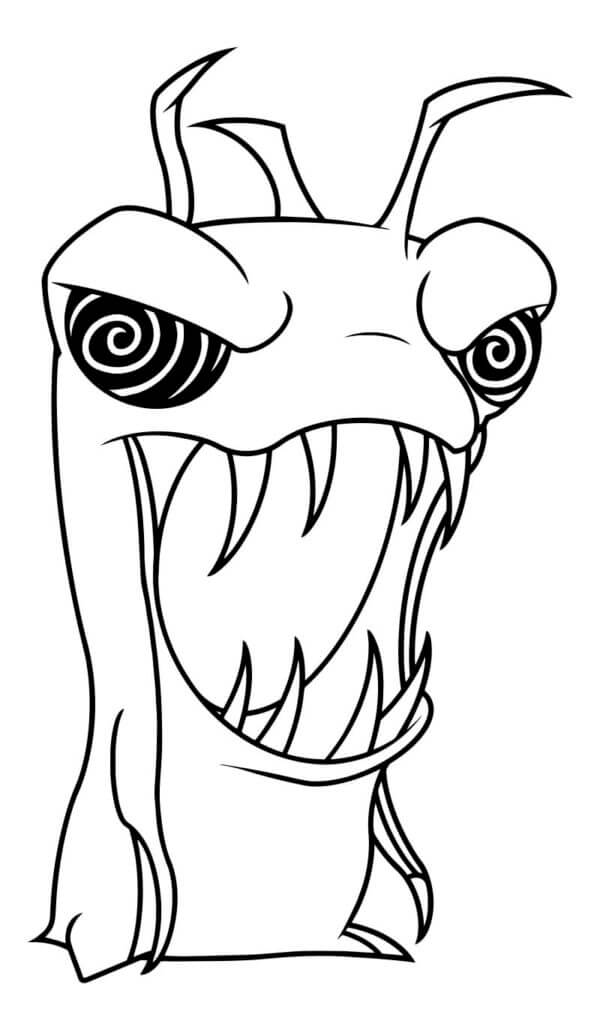 Eyes Clouded With Rage coloring page