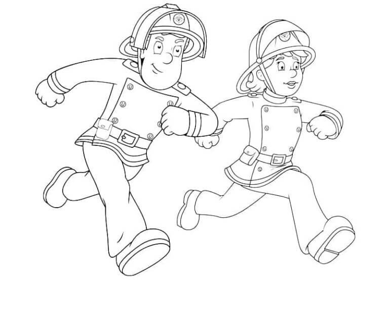 Firefighters Are on The Alert coloring page - Download, Print or Color ...