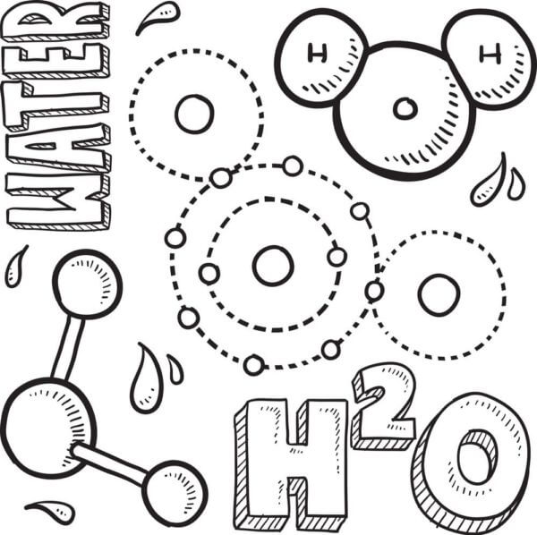 Formula Of Water coloring page