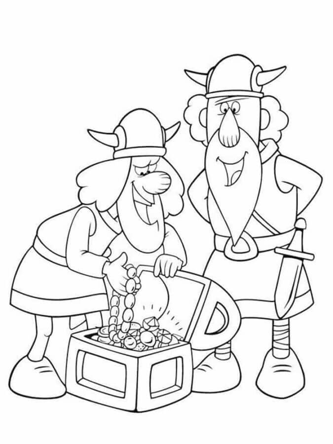 Found Treasure coloring page