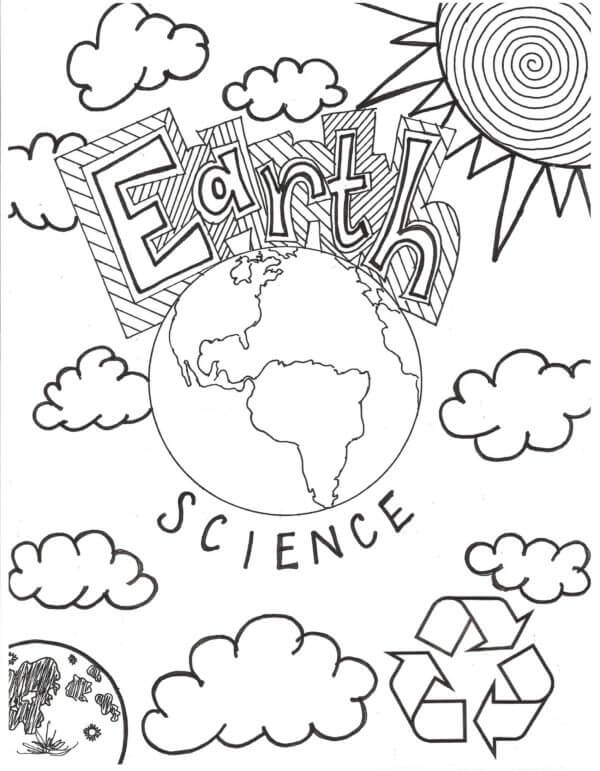 Geography is a Huge Science That Studies The Geographic Shell of The Earth coloring page