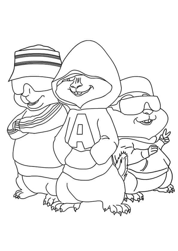 Hamsters in Hip Hop Style coloring page