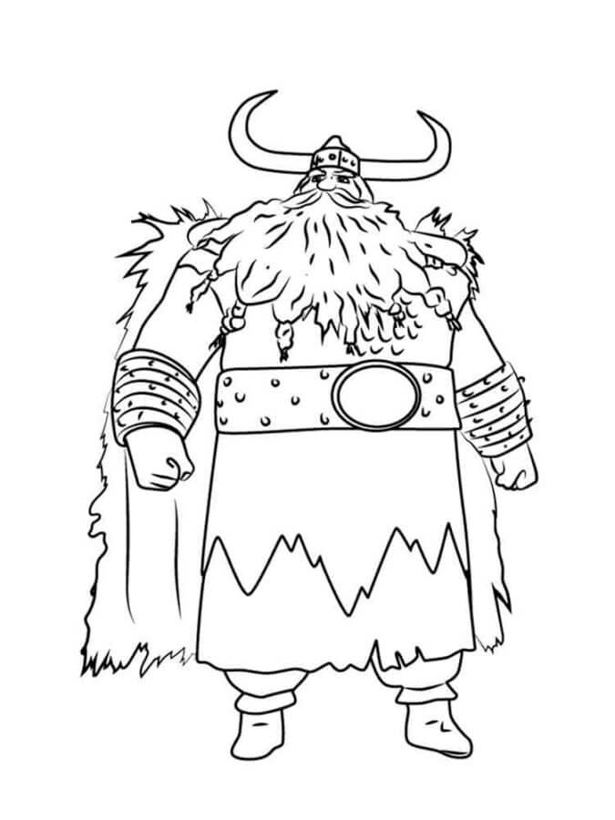 Helmet With Big Horns coloring page - Download, Print or Color Online ...