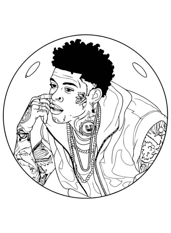 In a Vest With Tattooed Arms coloring page