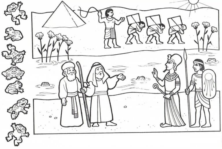 Israelis And Egyptians coloring page