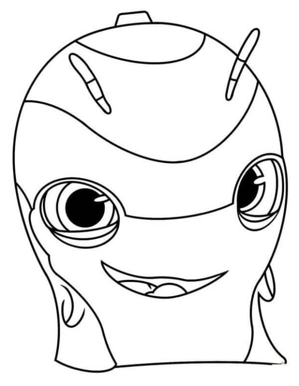 Kind-Eyed Slug coloring page