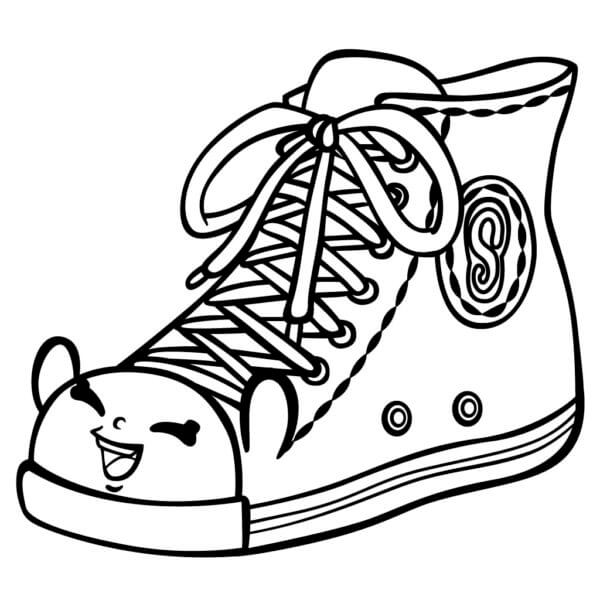 Laughing Sneakers coloring page