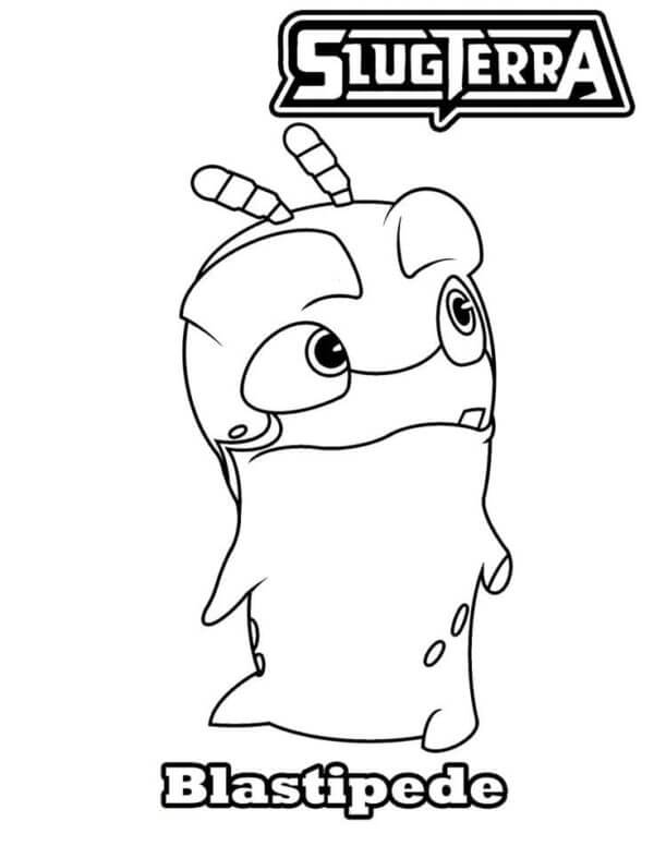 Little Monster Blastipede coloring page