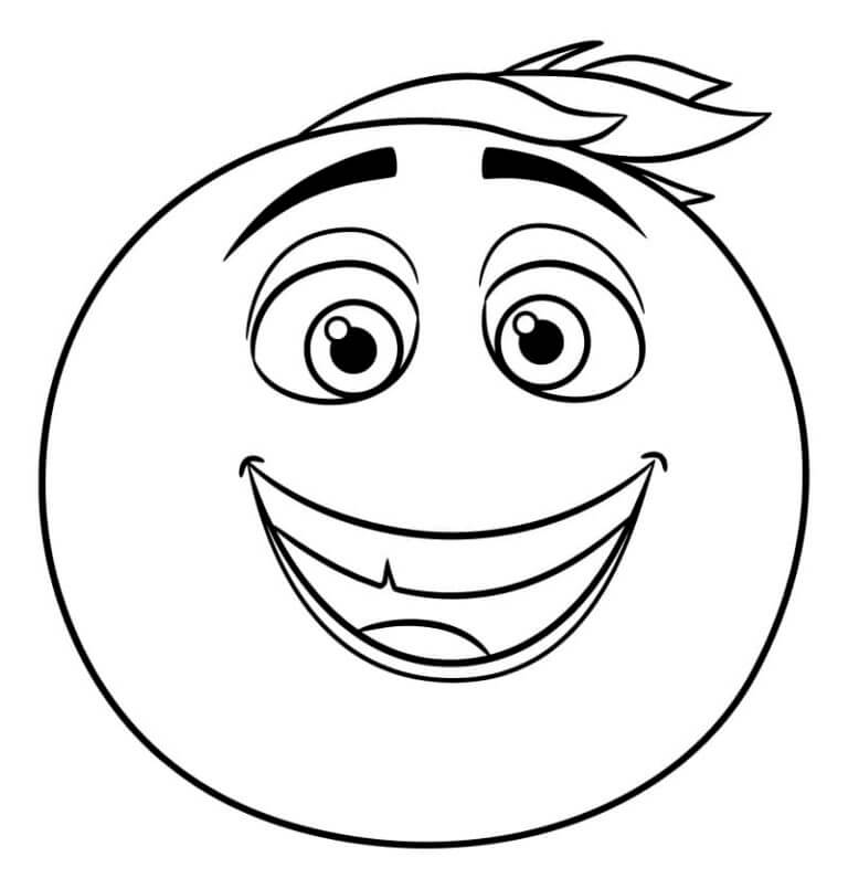 Nice Smiley Face coloring page