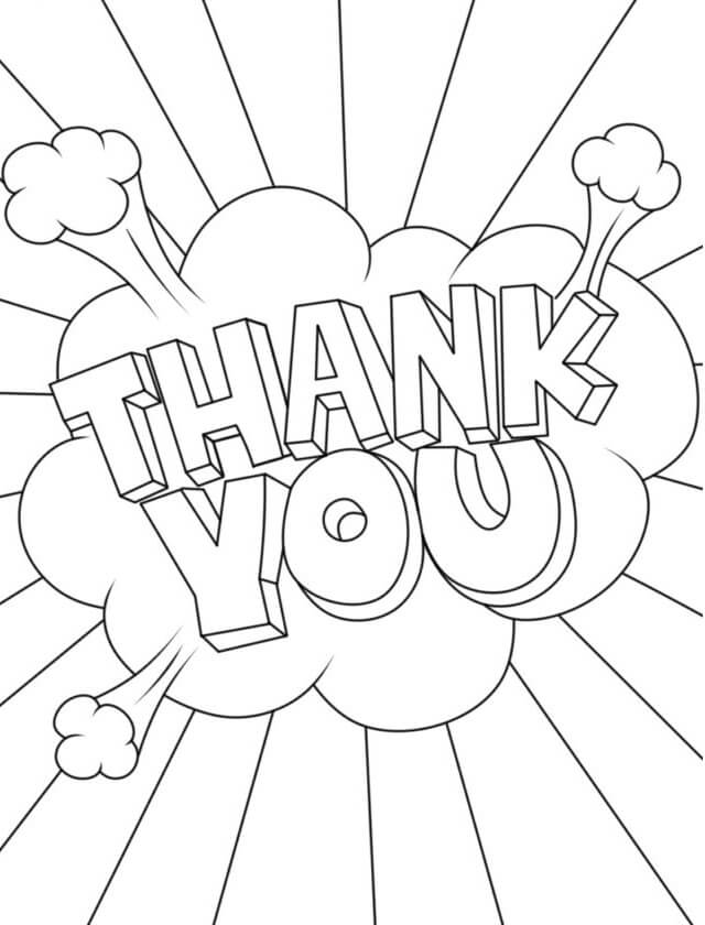 Normal Thankyou coloring page