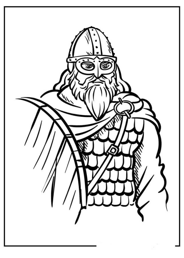 Normal Viking coloring page