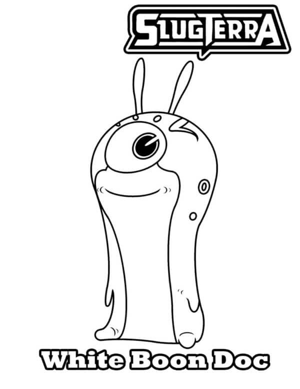 Obedient Slug Boon Dog coloring page