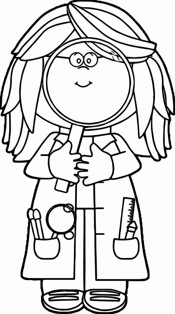 Prodigy With Magnifying Glass coloring page - Download, Print or Color ...