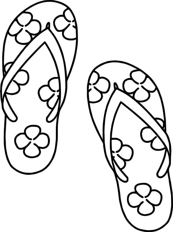 Rubber Shoes For The Beach coloring page - Download, Print or Color ...