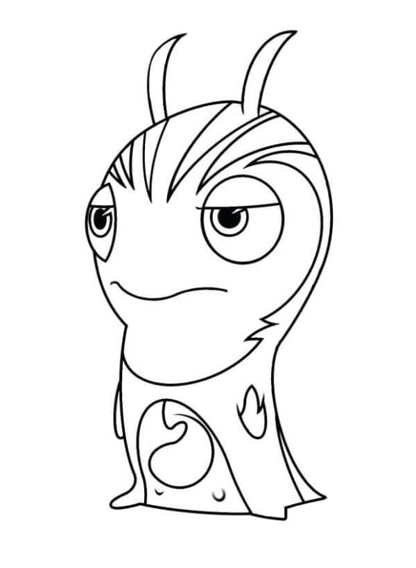 Saddened Air Slug coloring page