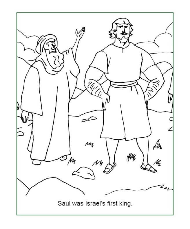 Saul is The First King Of Israel coloring page - Download, Print or ...