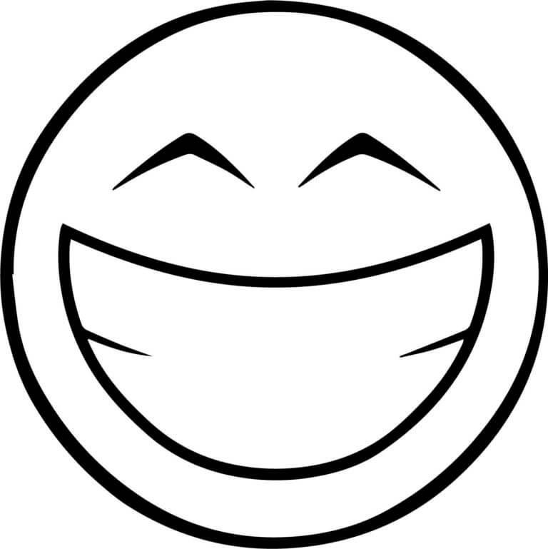 Smile coloring page