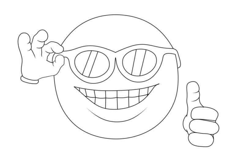 Smiley Face Wearing Glasses