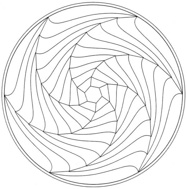 Solar Ball at Sunset coloring page