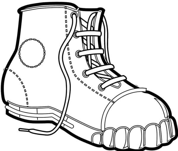 Stylish Men’s Boots coloring page