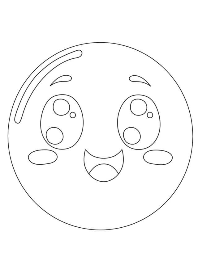 Sweet Smiley Face coloring page