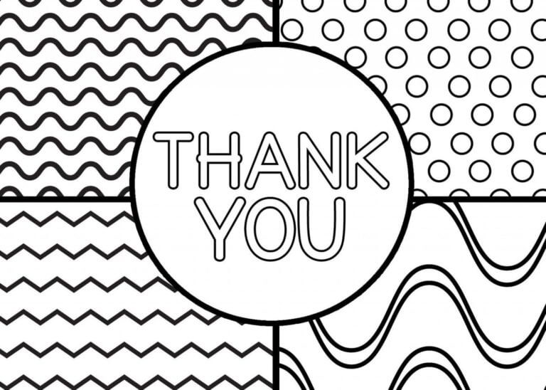 Thank You Free Idea coloring page