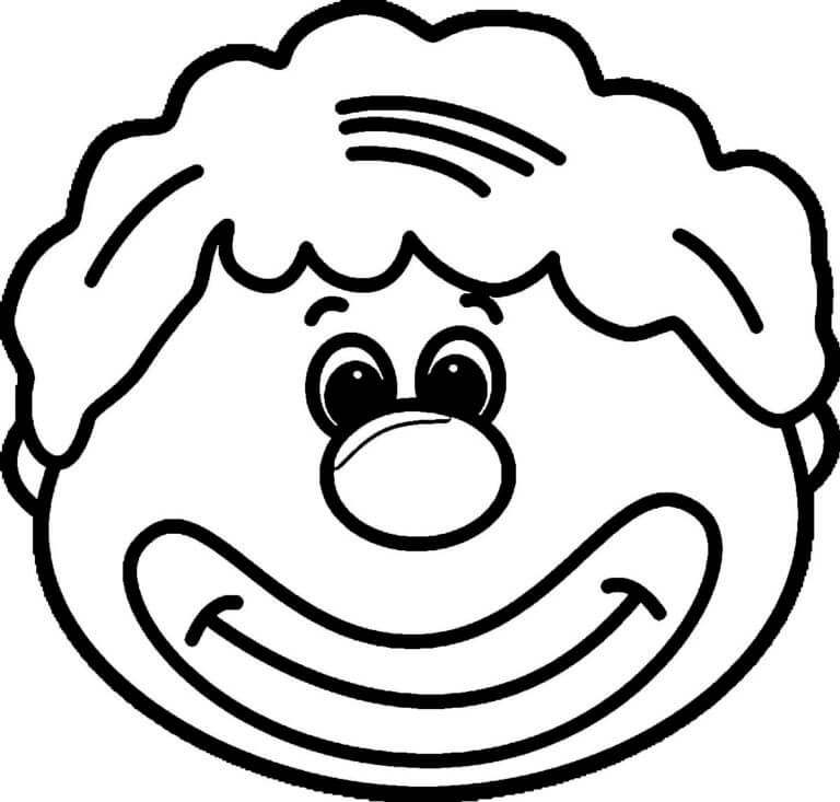 The Clown Smiles coloring page