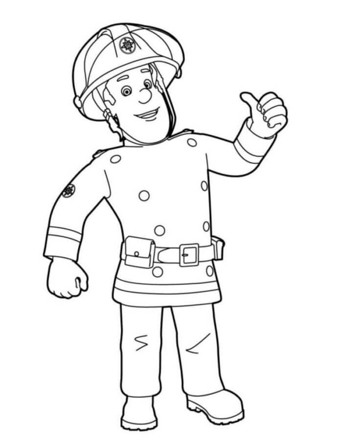 The Fireman Did The Job coloring page - Download, Print or Color Online ...