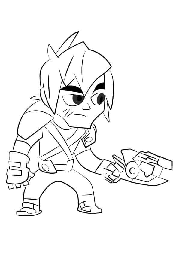 The Main Character of The Cartoon Slugterra coloring page - Download ...