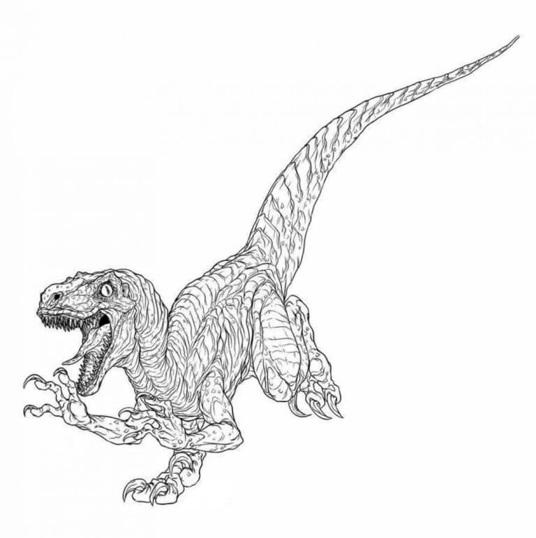 Velociraptor Is For Adult coloring page