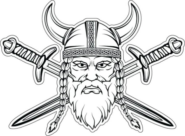 Viking Emblem coloring page - Download, Print or Color Online for Free