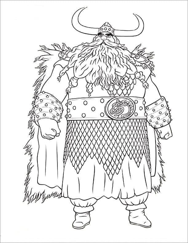 Viking King coloring page