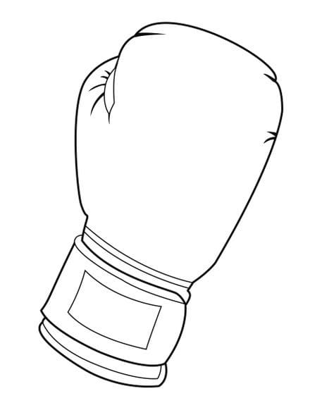 A Boxing Glove coloring page