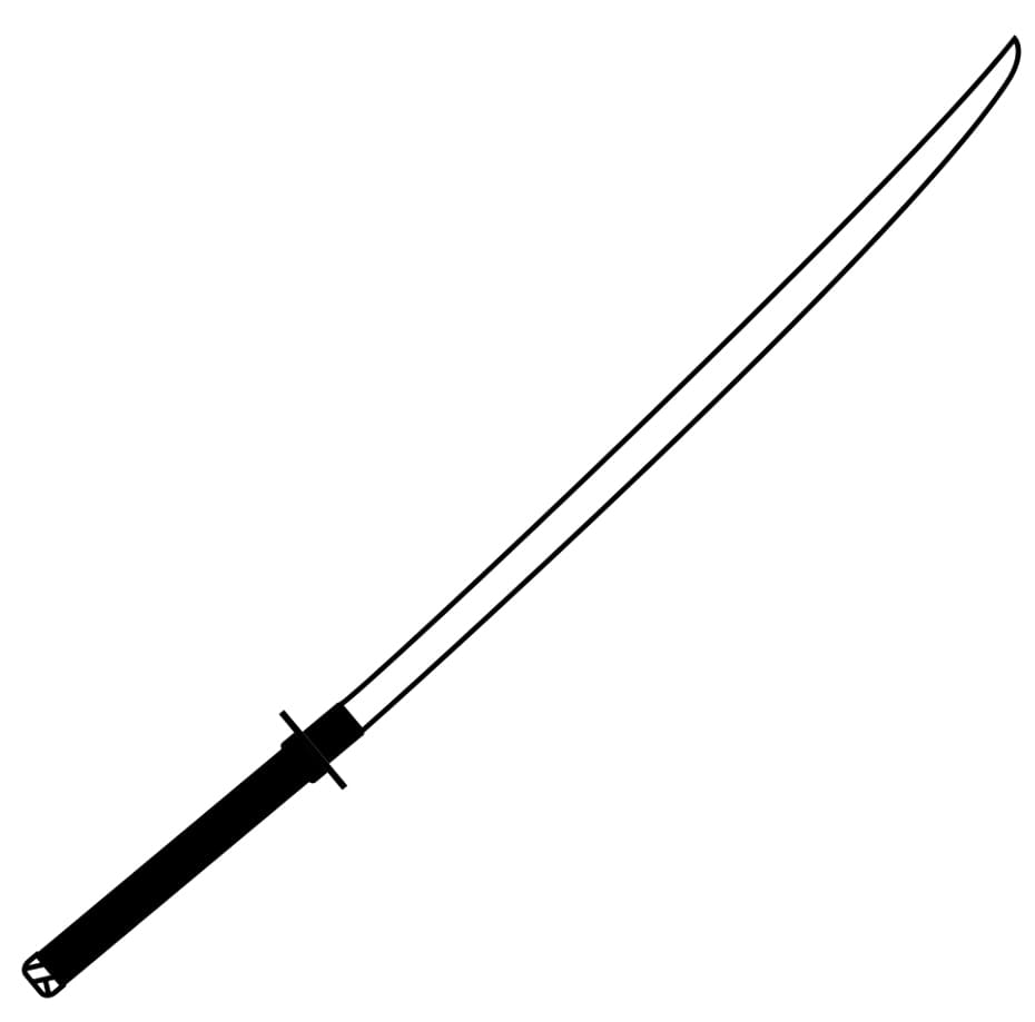 A Katana coloring page - Download, Print or Color Online for Free