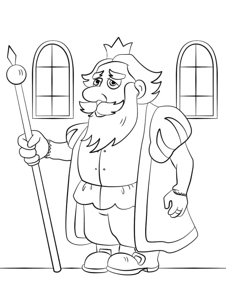 A King coloring page