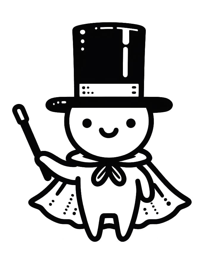 A Little Magician coloring page