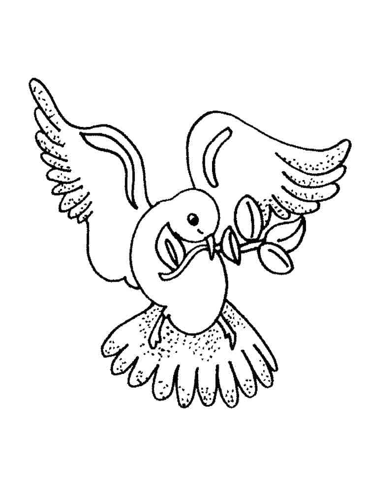 Adorable Dove coloring page - Download, Print or Color Online for Free